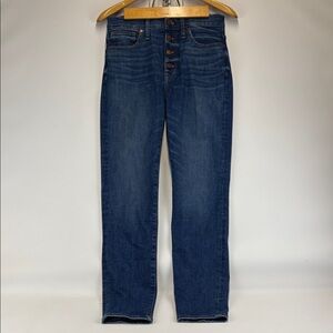 MADEWELL 11" High Rise Skinny Blue Jeans Size 28P NWT